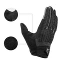 rockbros full finger cycling gloves with touch screen, anti-slip design
#color_black