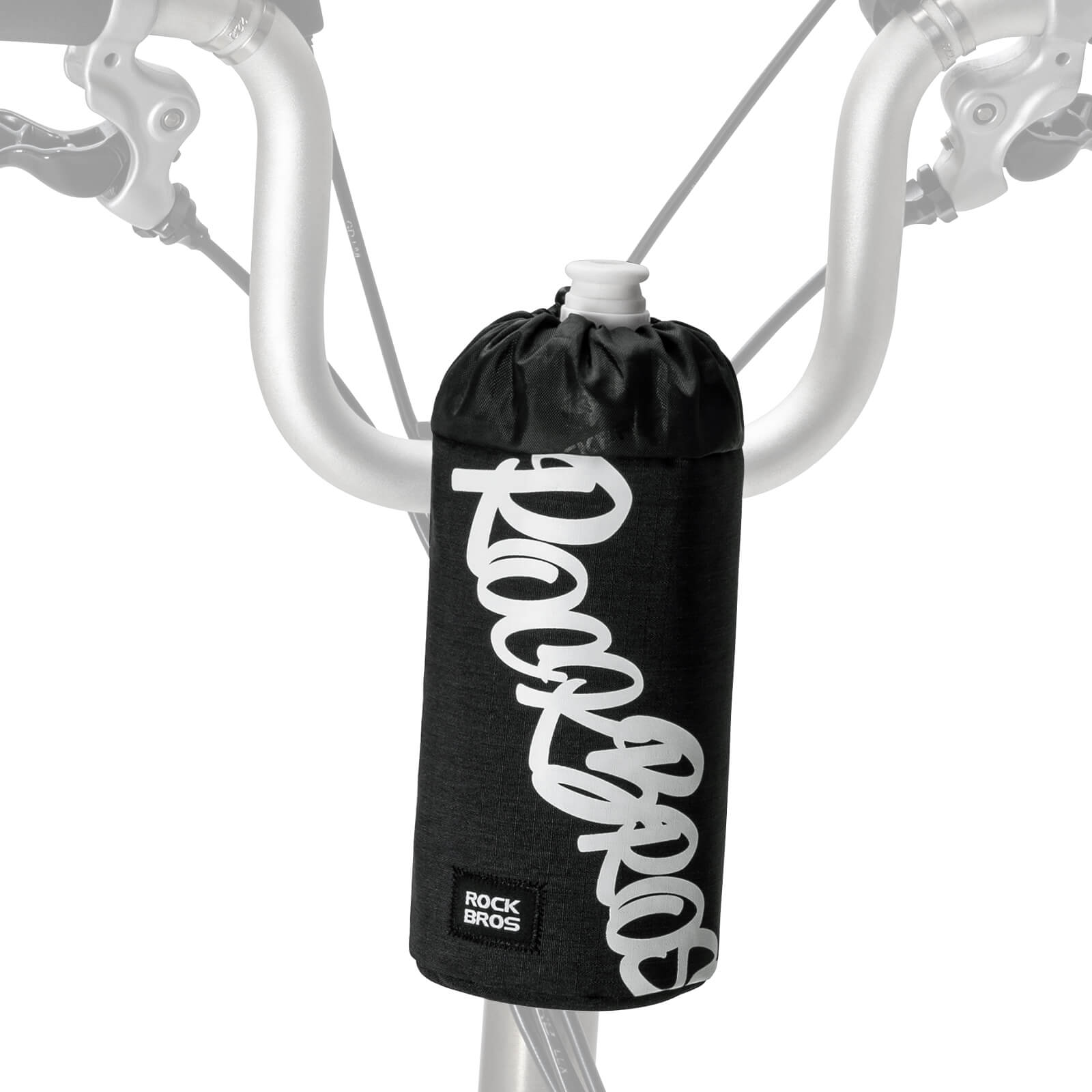rockbros handlebar cycling bottle bag for urban and travel rides
#color_black
