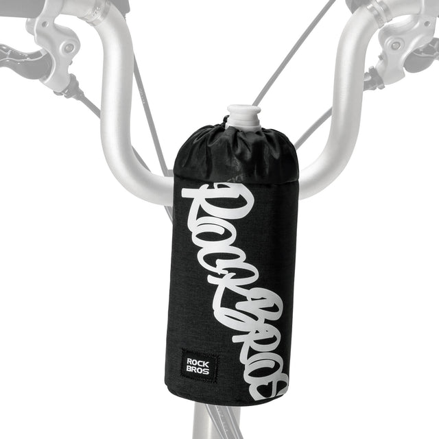 rockbros handlebar cycling bottle bag for urban and travel rides
#color_black