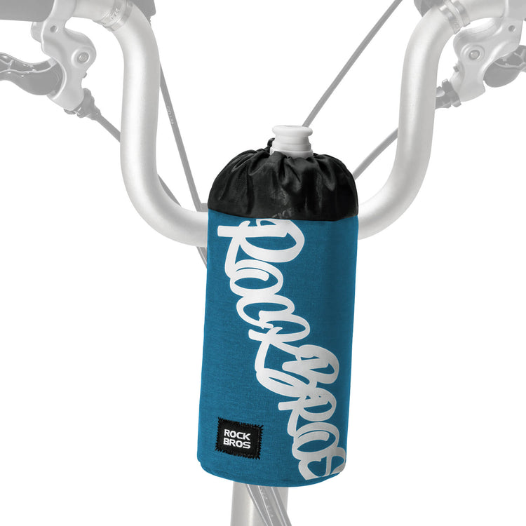 rockbros handlebar cycling bottle bag for urban and travel rides
#color_blue