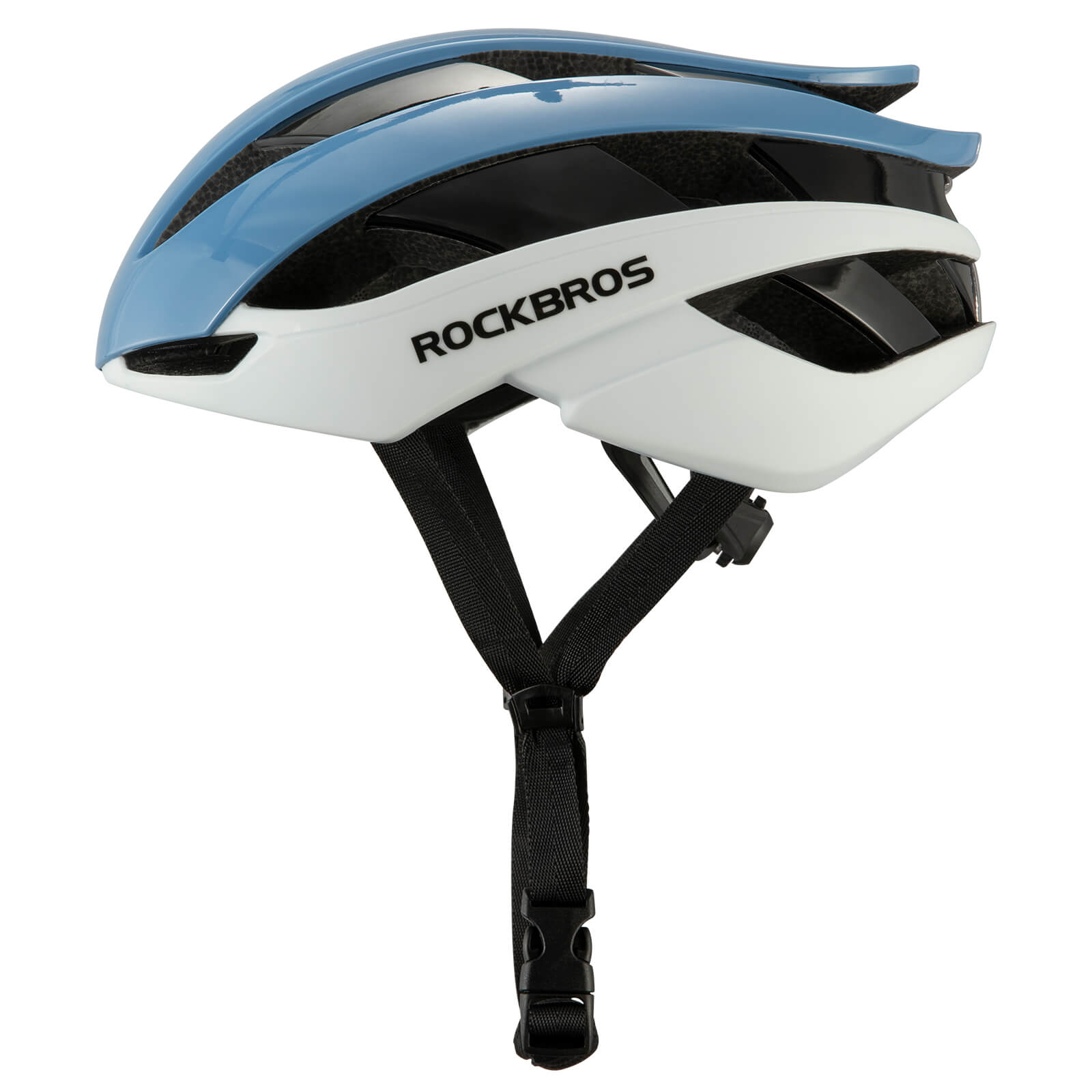 rockbros lightweight cycling helmet for road and mountain riding safety.
#color_blue
