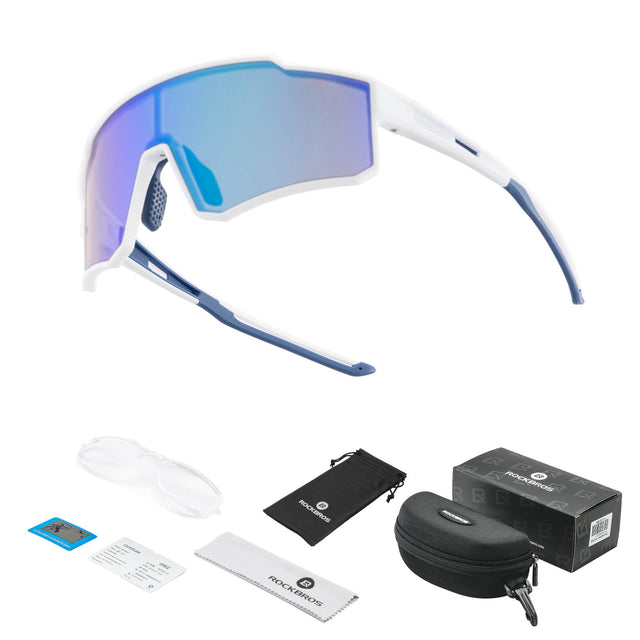 rockbros polarised cycling sunglasses uv400 sports riding glasses
#color_white
