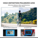 rockbros polarised cycling sunglasses uv400 sports riding glasses
#color_white