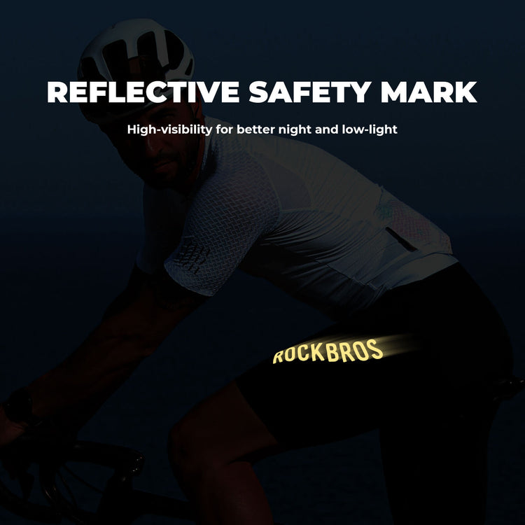 ROCKBROS lightweight summer cycling bib shorts with dolomiti pad for endurance rides