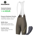ROCKBROS lightweight summer cycling bib shorts with dolomiti pad for endurance rides