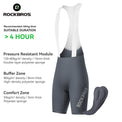 rockbros lightweight summer cycling bib shorts with dolomiti pad for endurance rides
#color_gray