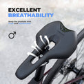 rockbros durable padded bike saddle soft tail light bracket ready for commuting and road cycling