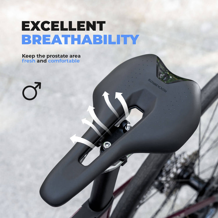 rockbros durable padded bike saddle soft tail light bracket ready for commuting and road cycling