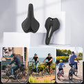 rockbros durable padded bike saddle soft tail light bracket ready for commuting and road cycling