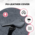 rockbros durable padded bike saddle soft tail light bracket ready for commuting and road cycling
