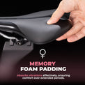rockbros durable padded bike saddle soft tail light bracket ready for commuting and road cycling
