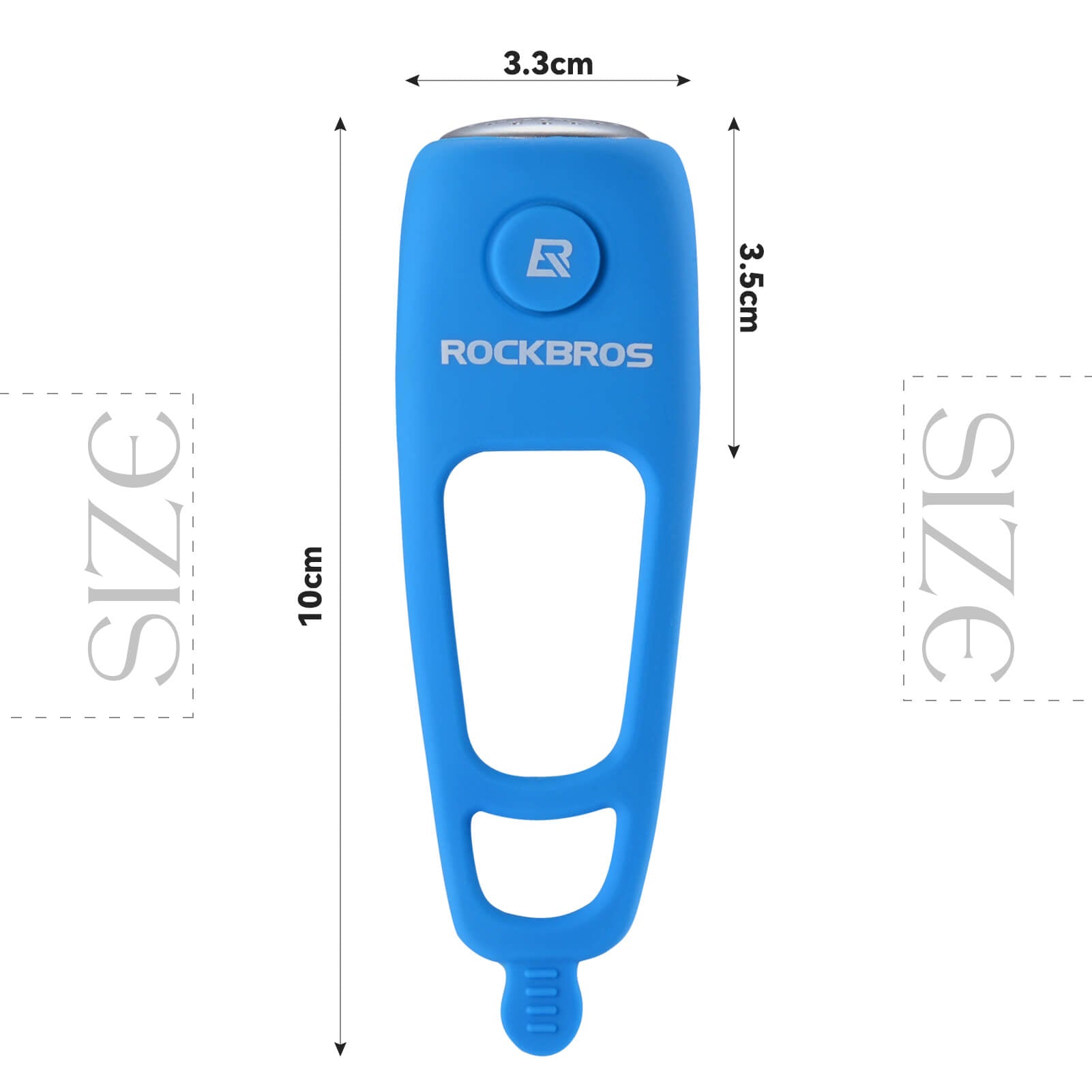 rockbros 90db electronic bike horn for cycling safety.
#color_blue
