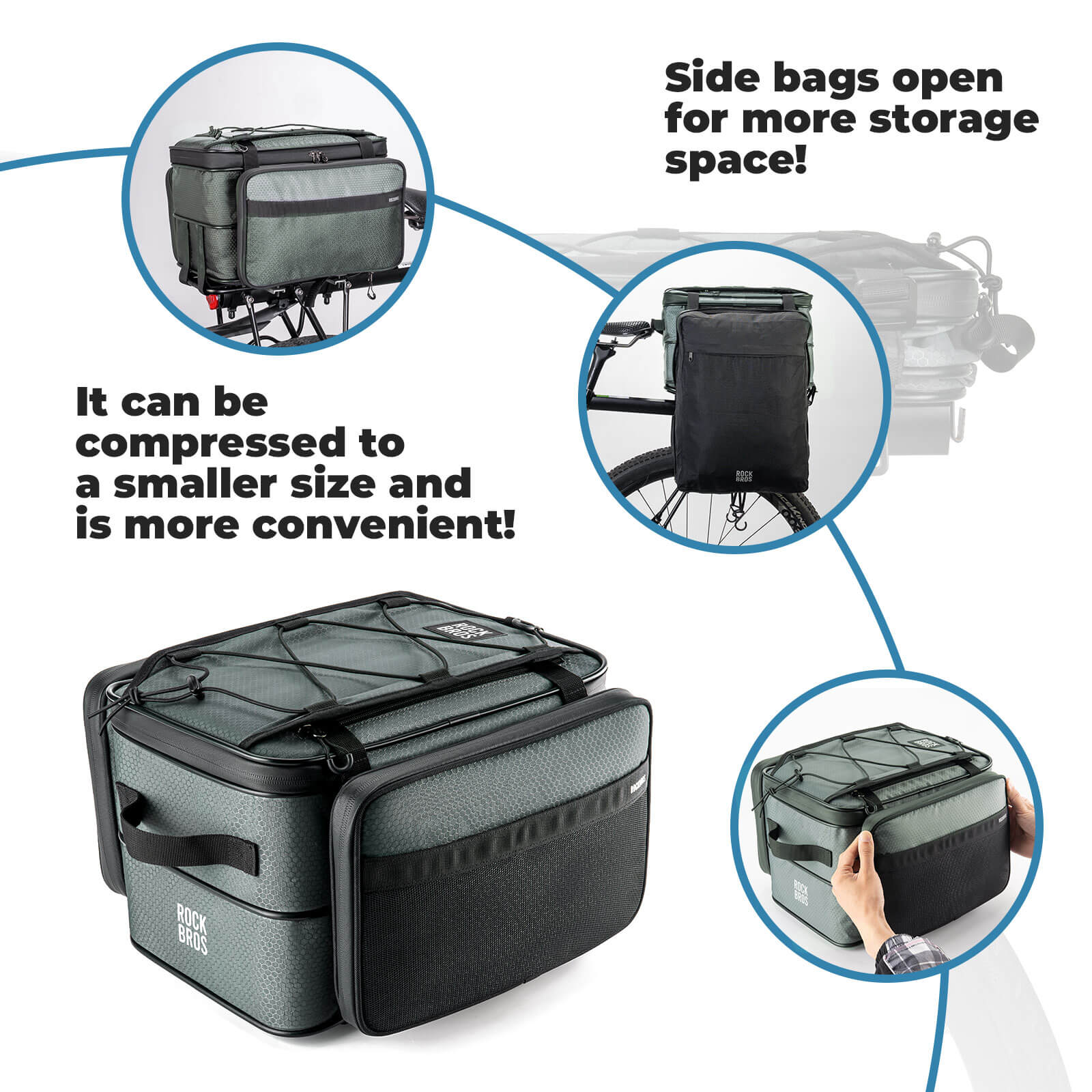 rockbros expandable bike trunk bag for extended storage needs.
#color_black