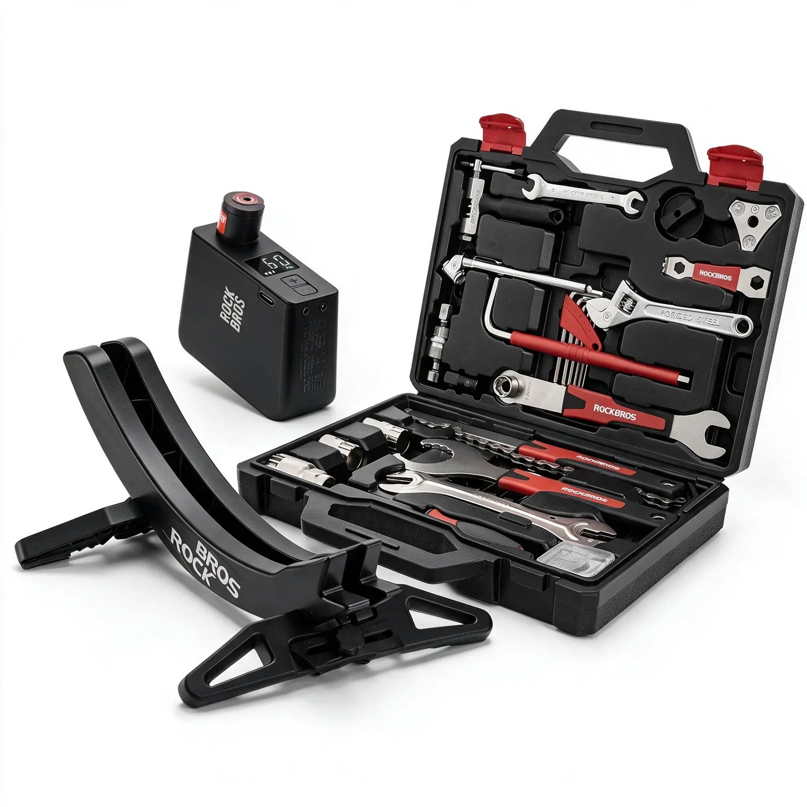 ROCKBROS Father's Day cycling tools gift box with electric bike pump, bike stand and multi tool