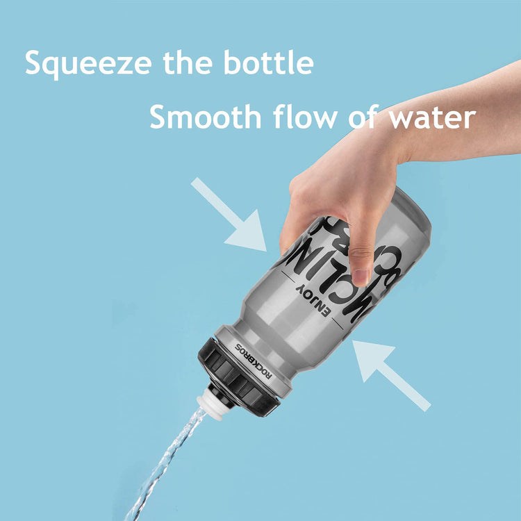 rockbros soft squeeze cycling water bottle for bike riding
#color_gray