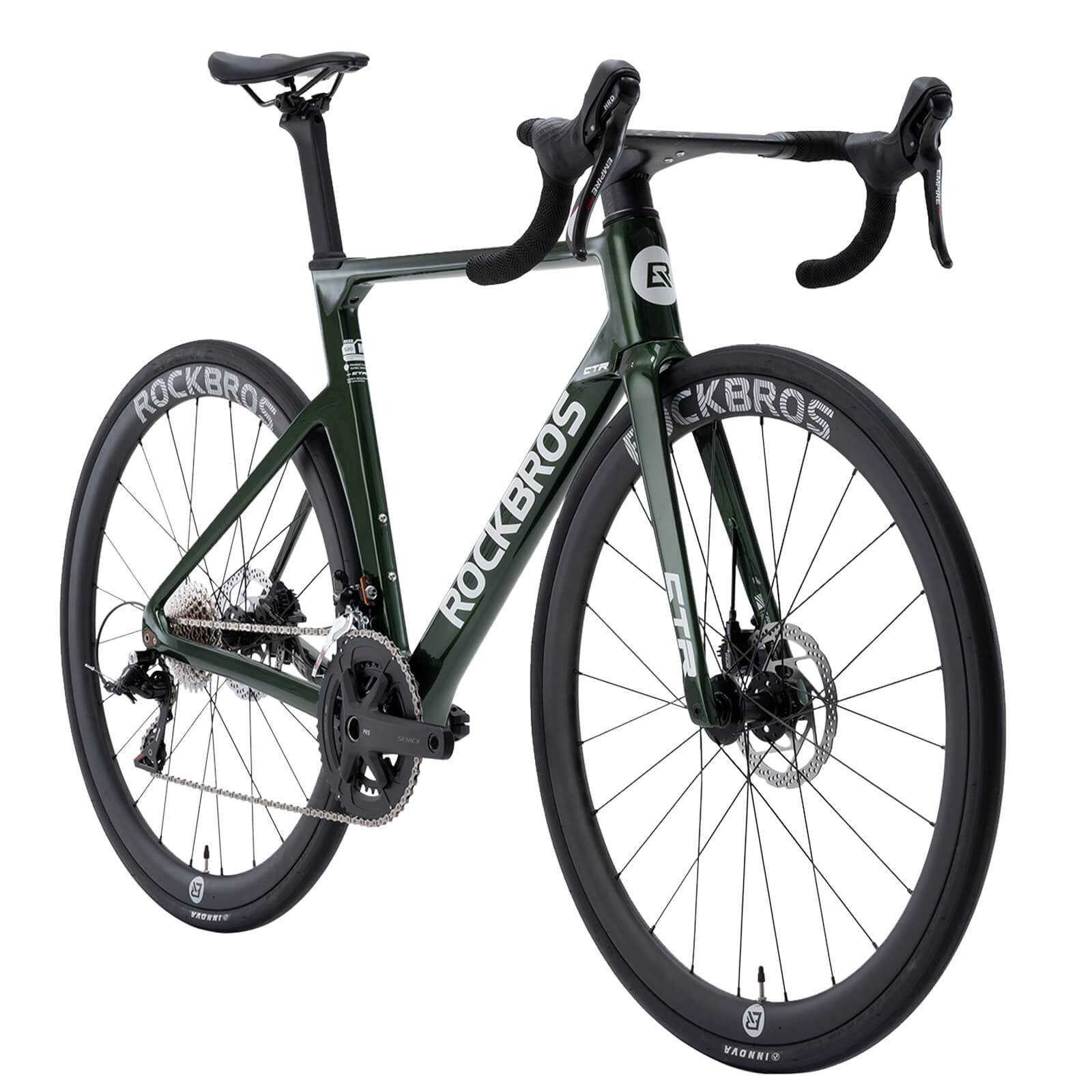rockbros lightweight carbon road bicycle flowride ctr 2.0 for long distance cycling
#option_Dust Trail Green