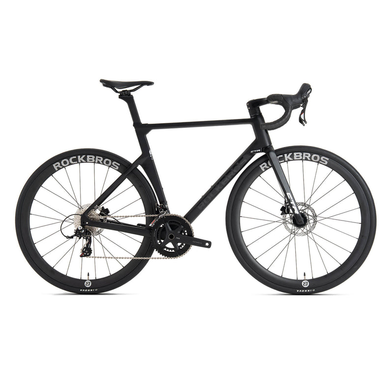 rockbros lightweight carbon road bicycle flowride ctr 2.0 for long distance cycling
#option_Matte Black M