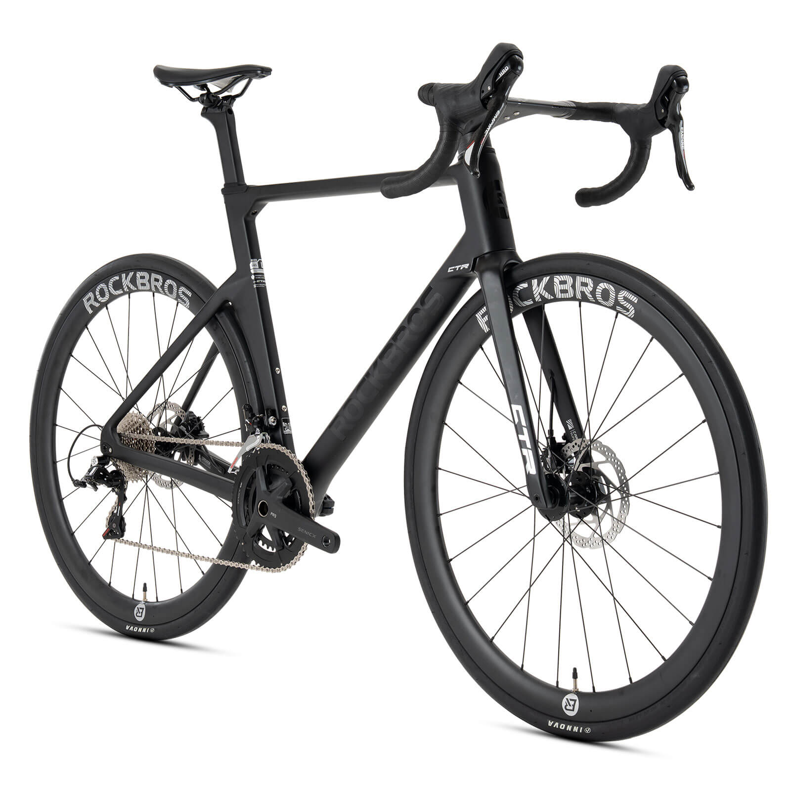 rockbros lightweight carbon road bicycle flowride ctr 2.0 for long distance cycling
#option_Matte Black