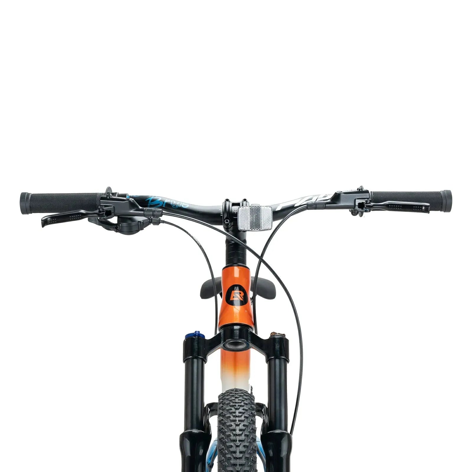 ROCKBROS FLY 24-inch youth mountain bike, equipped with Shimano 8-speed drivetrain.
#color_blue