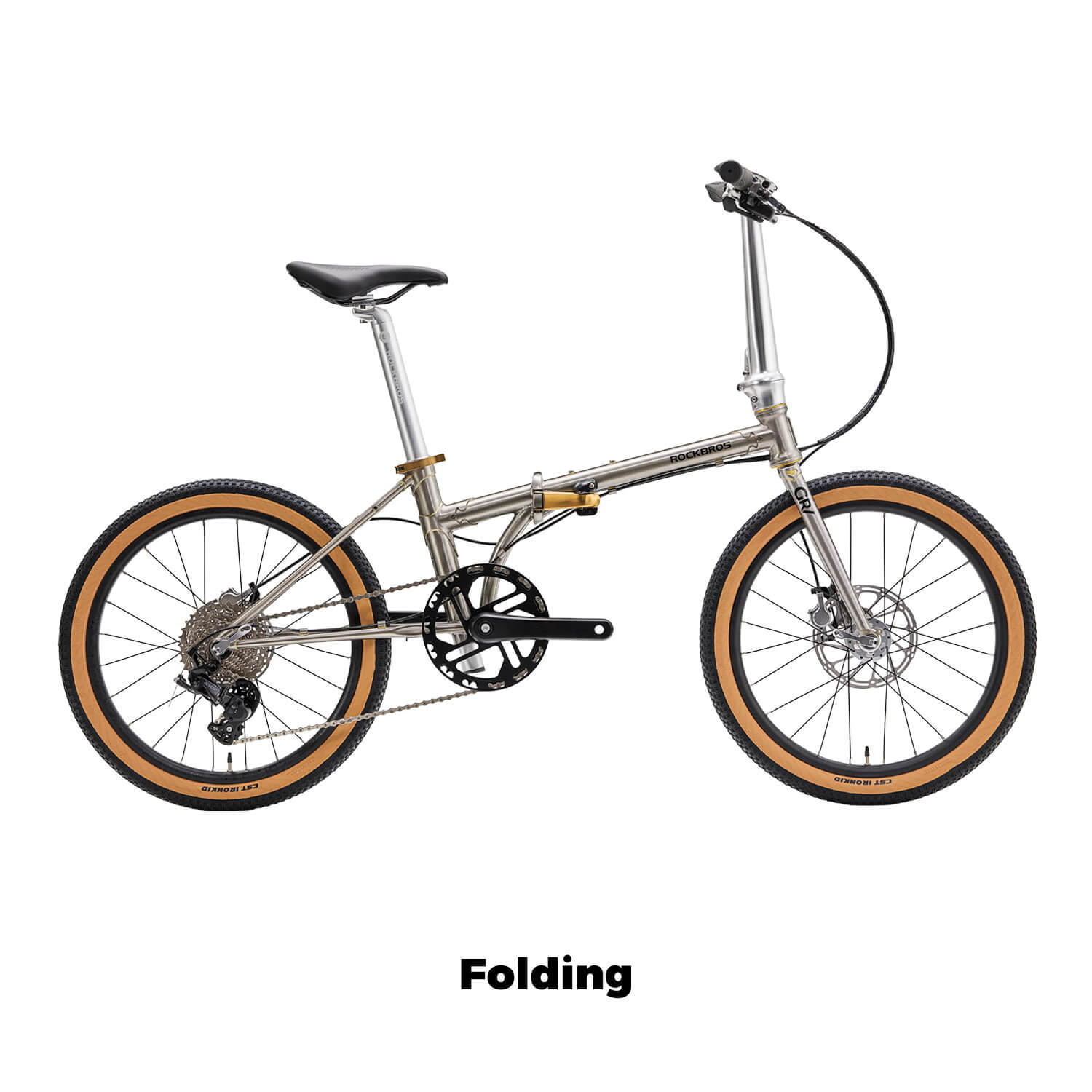 Rockbros Foldable Commuter Bike from the Compact Collection - Lightweight and Portable Design for Urban Cycling