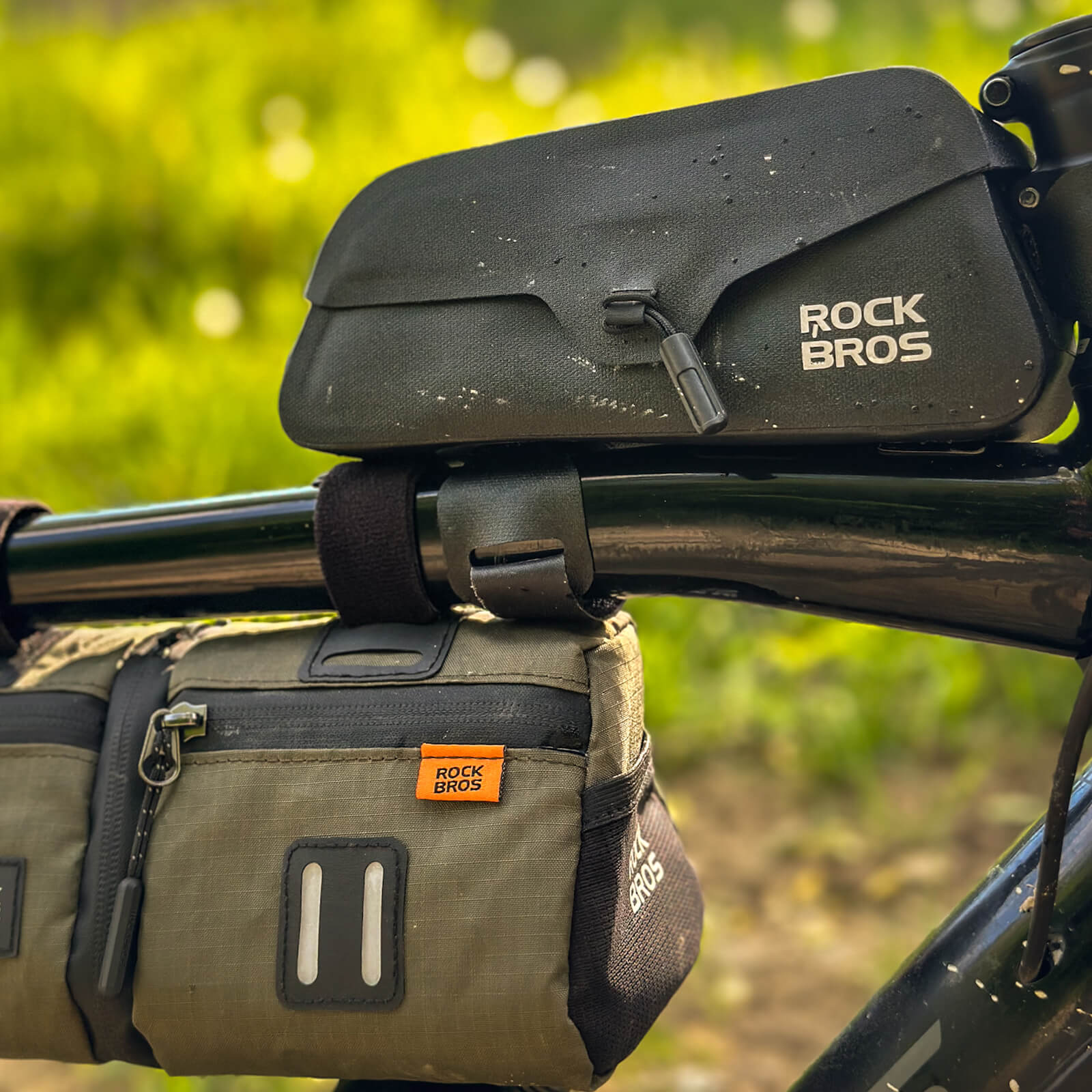 rockbros frame bags for cycling adventures