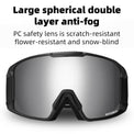 Anti fog ski goggles designed for clear vision in cold conditions