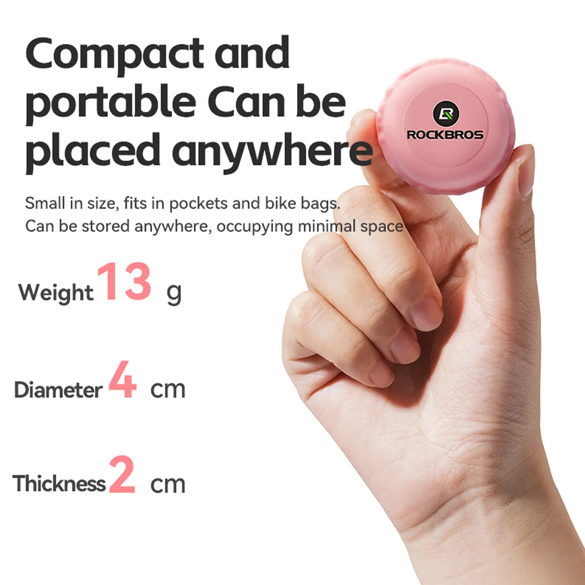 RockBros glueless bike puncture repair kit in aesthetic macaron colors with compact storage case.
#color_blue