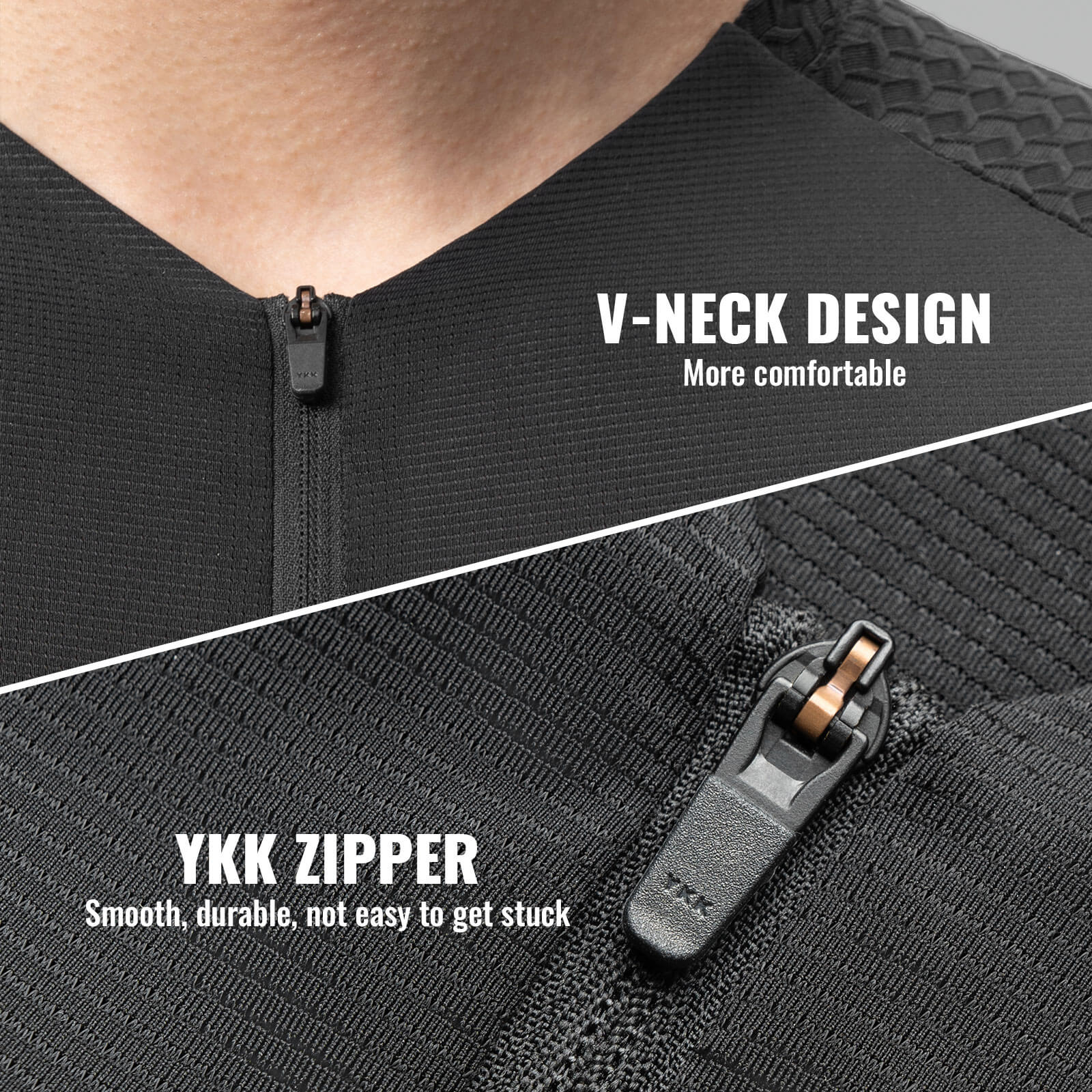 rockbros gold series short sleeve cycling jersey designed for summer rides, lightweight breathable bike jersey ideal for road cycling and training
#color_black