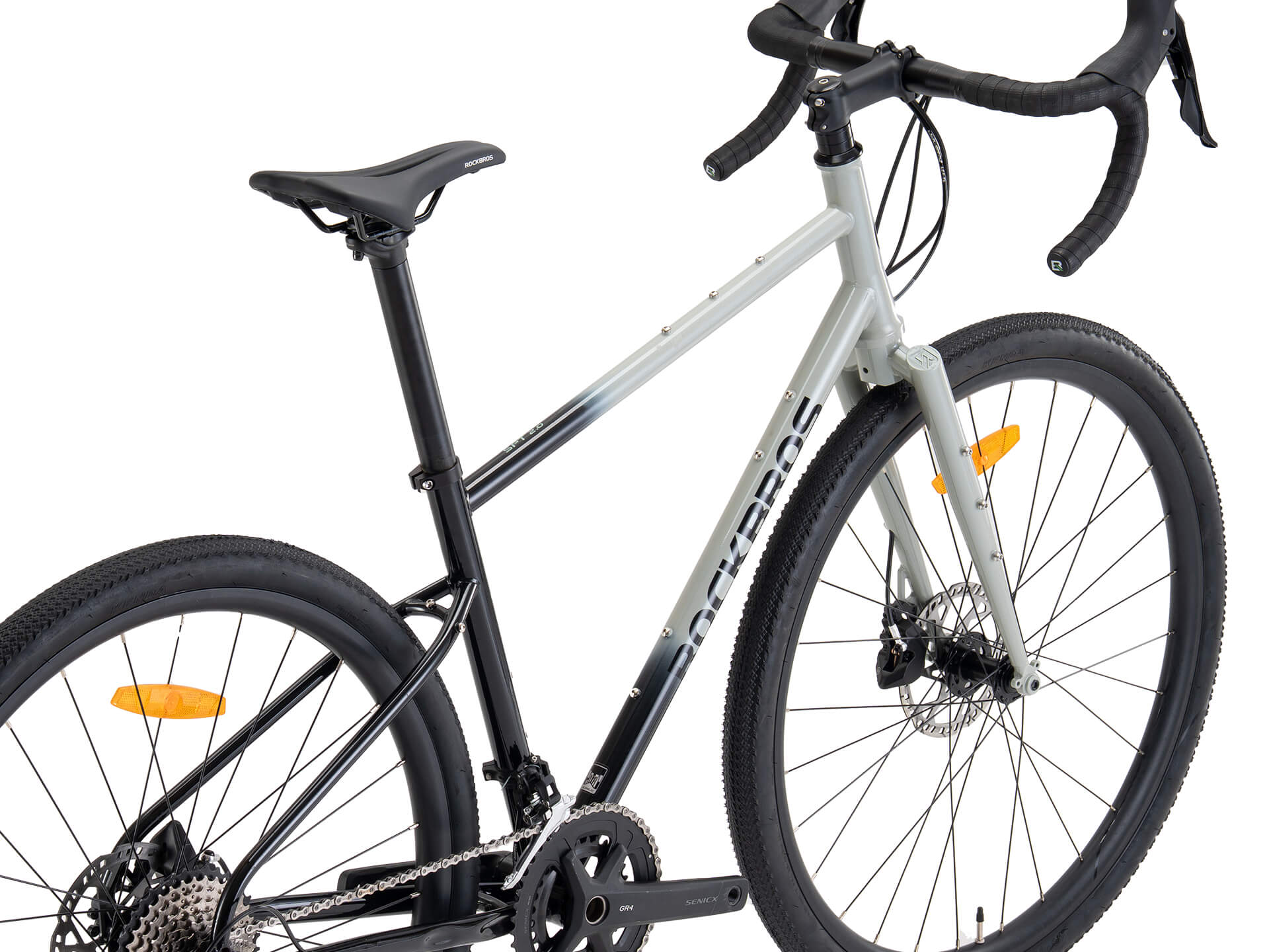 rockbros chromoly steel gravel bike grx groupset for adventure riding