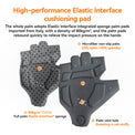 Comfortable gel-padded cycling gloves with elastic interface and non-slip design