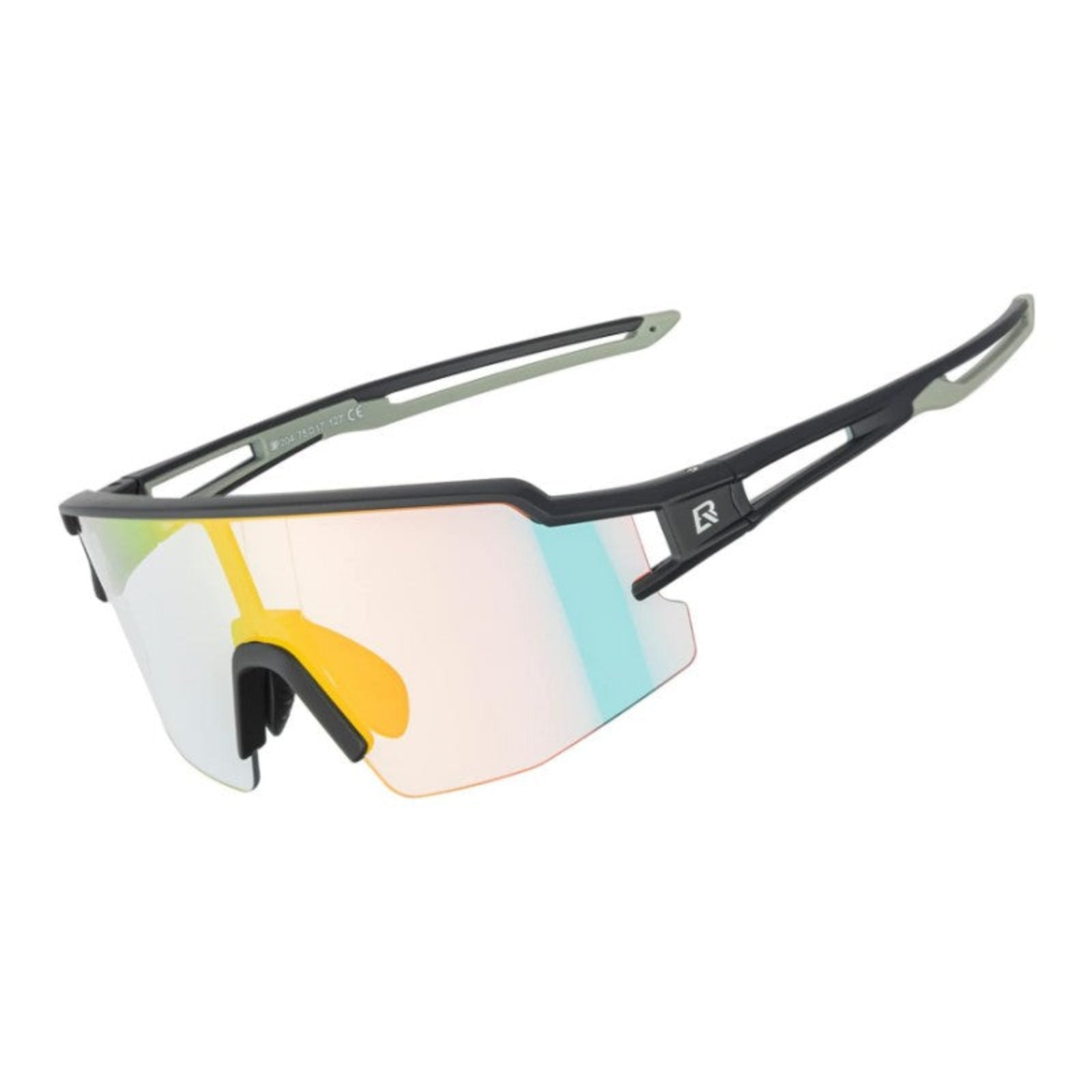 rockbros photochromic cycling glasses with uv protection#color_Black frame with photochromic red lens