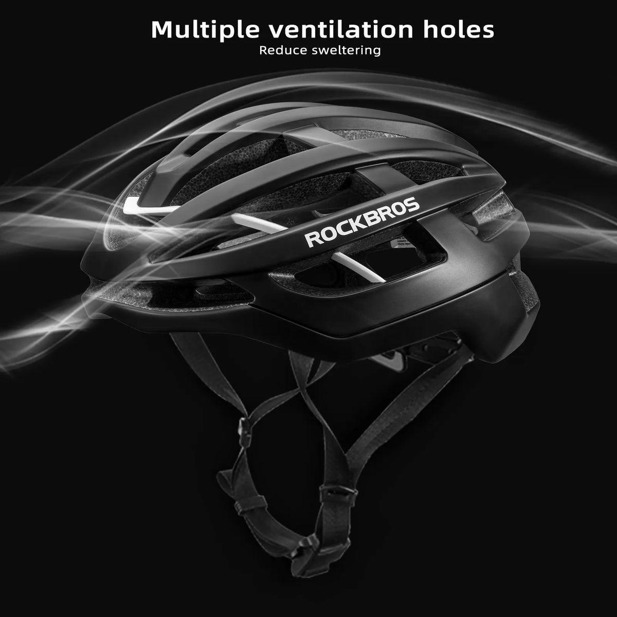 ROCKBROS HC-58 red cycling helmet for MTB and road riding.
#colour_black
