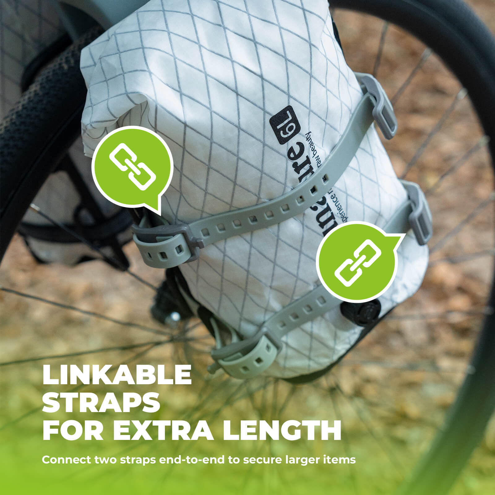 ROCKBROS heavy-duty utility gear straps 2-pack for secure bikepacking cargo.
#color_grey