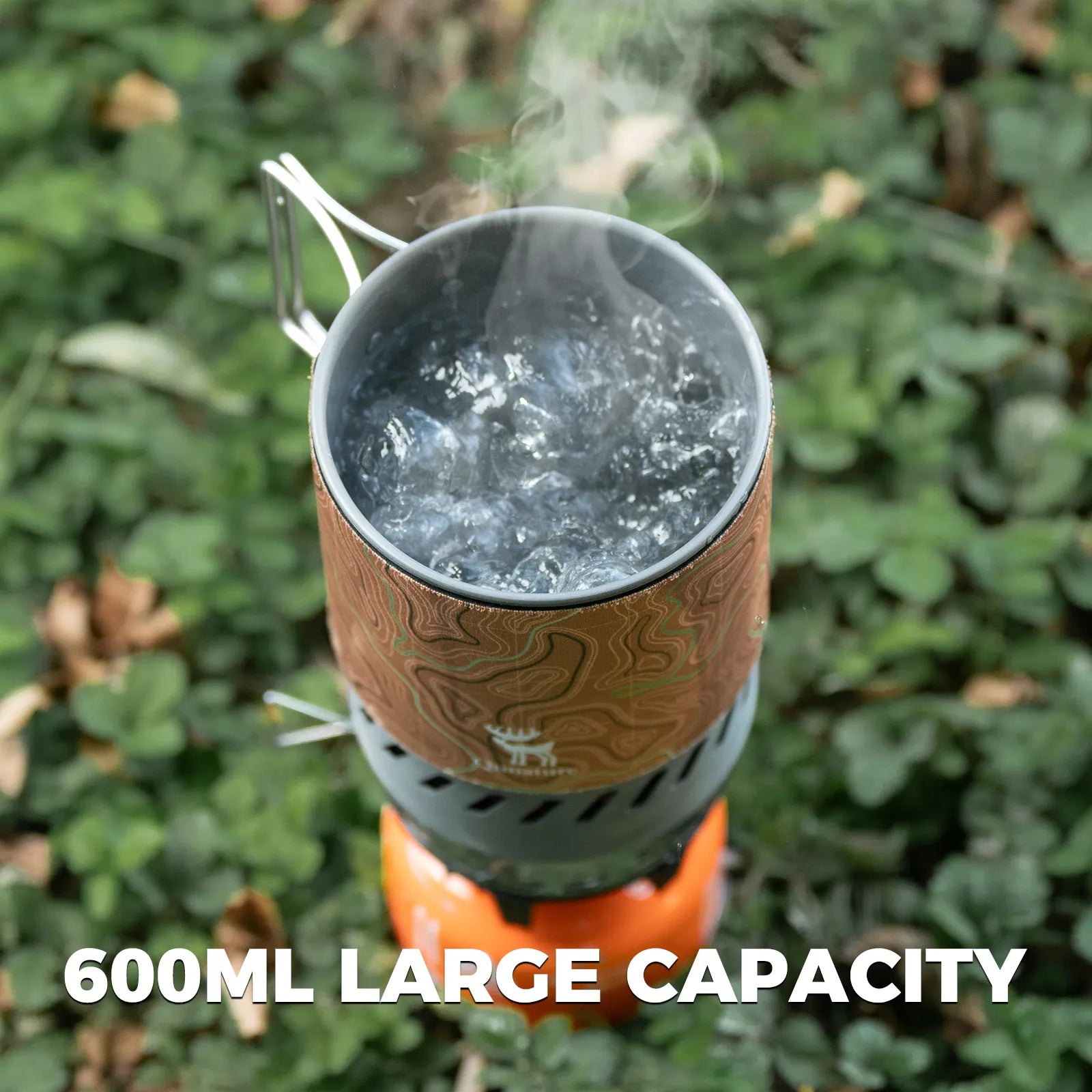 Qunature Portable High-Efficiency Camping Stove System with Integrated Pot for Hiking.
#color_blue