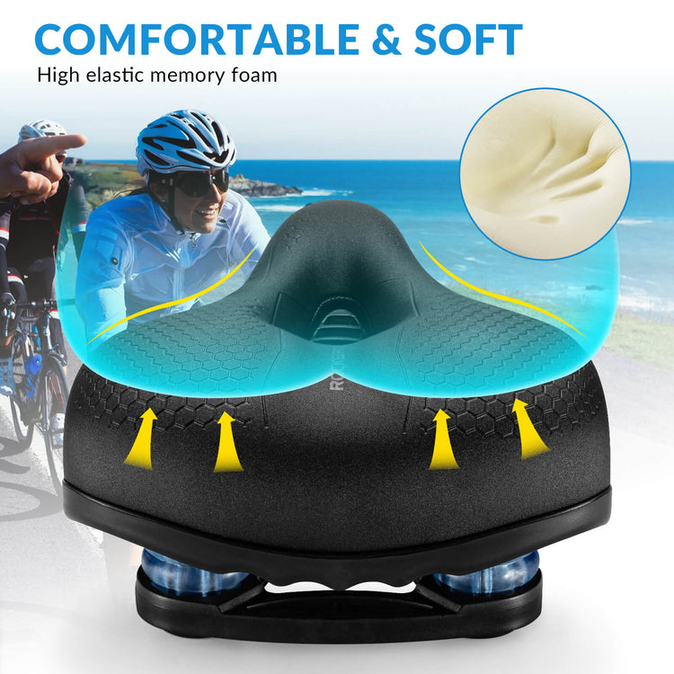 rockbros hollow comfort bicycle saddle for mountain and road biking