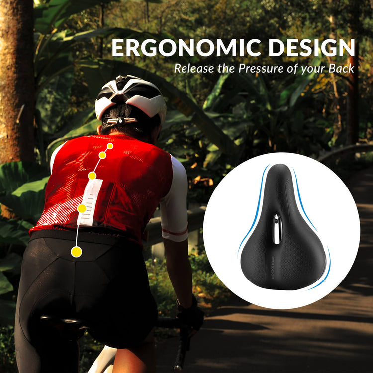 rockbros hollow comfort bicycle saddle for mountain and road biking