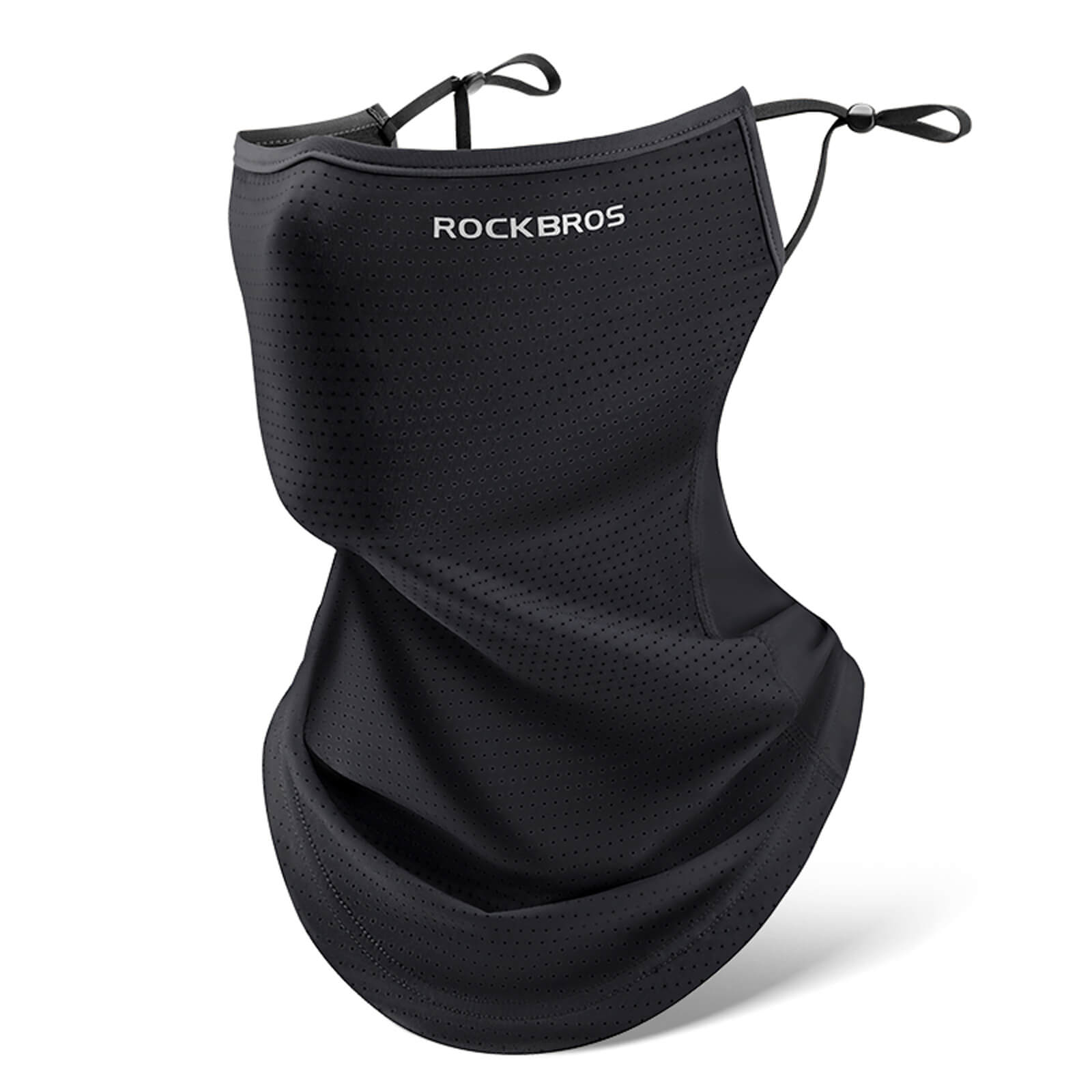 rockbros ice silk cooling face mask for sun protection cycling.