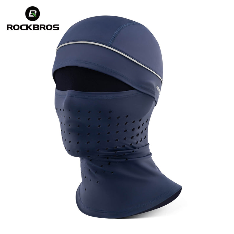 ROCKBROS ice silk cycling balaclava with sun protection for full face coverage in outdoor riding