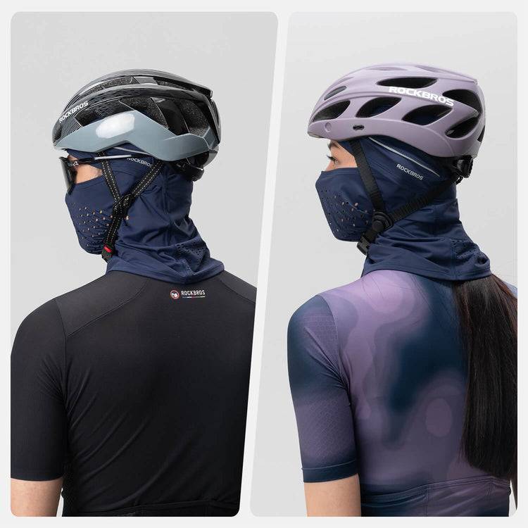 ROCKBROS ice silk cycling balaclava with sun protection for full face coverage in outdoor riding