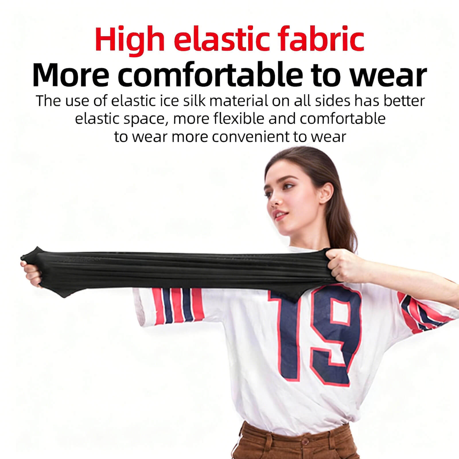 rockbros ice silk breathable face mask with UV protection for summer outdoor use.