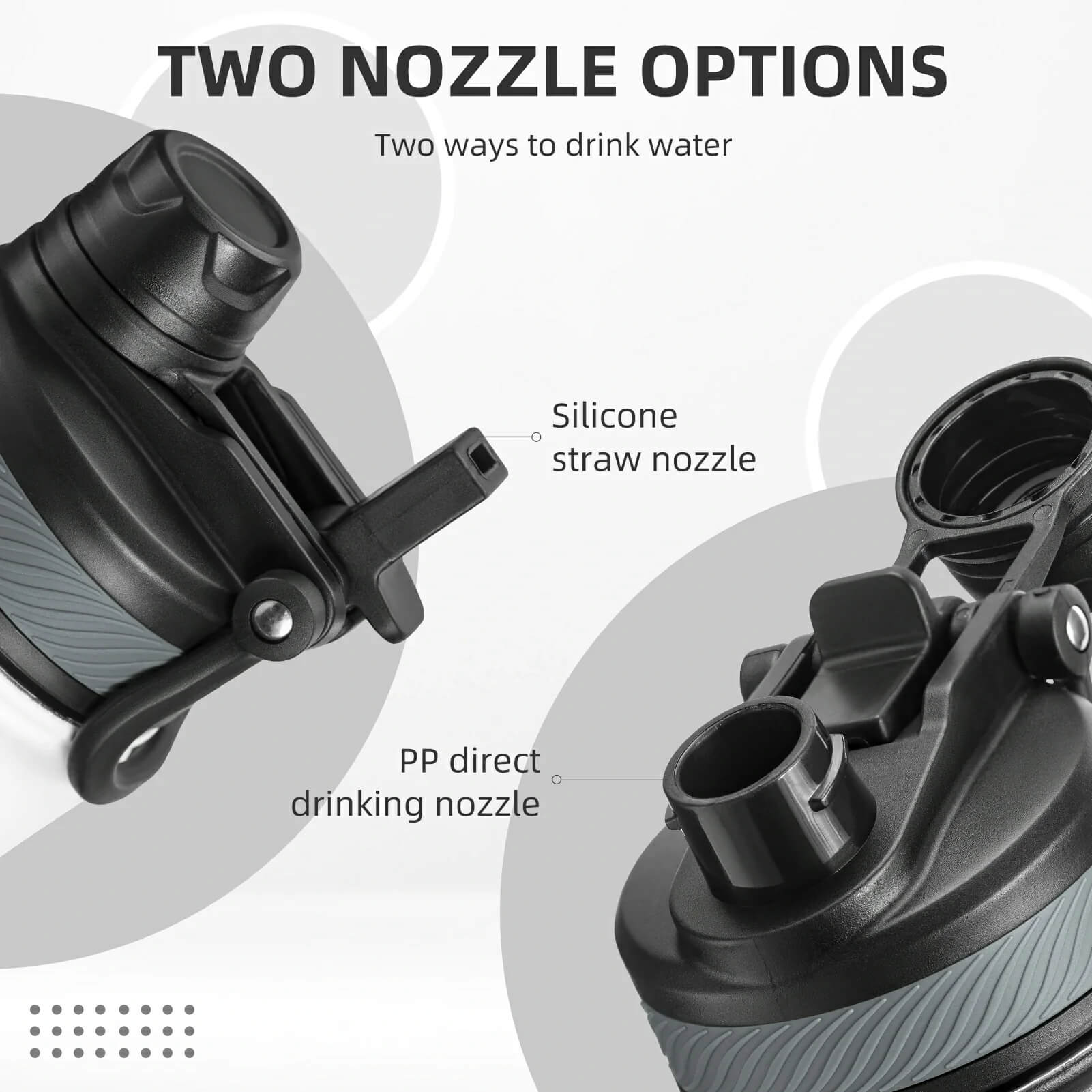 rockbros insulated cycling water bottle stainless steel bpa free.
#options_White 650ml