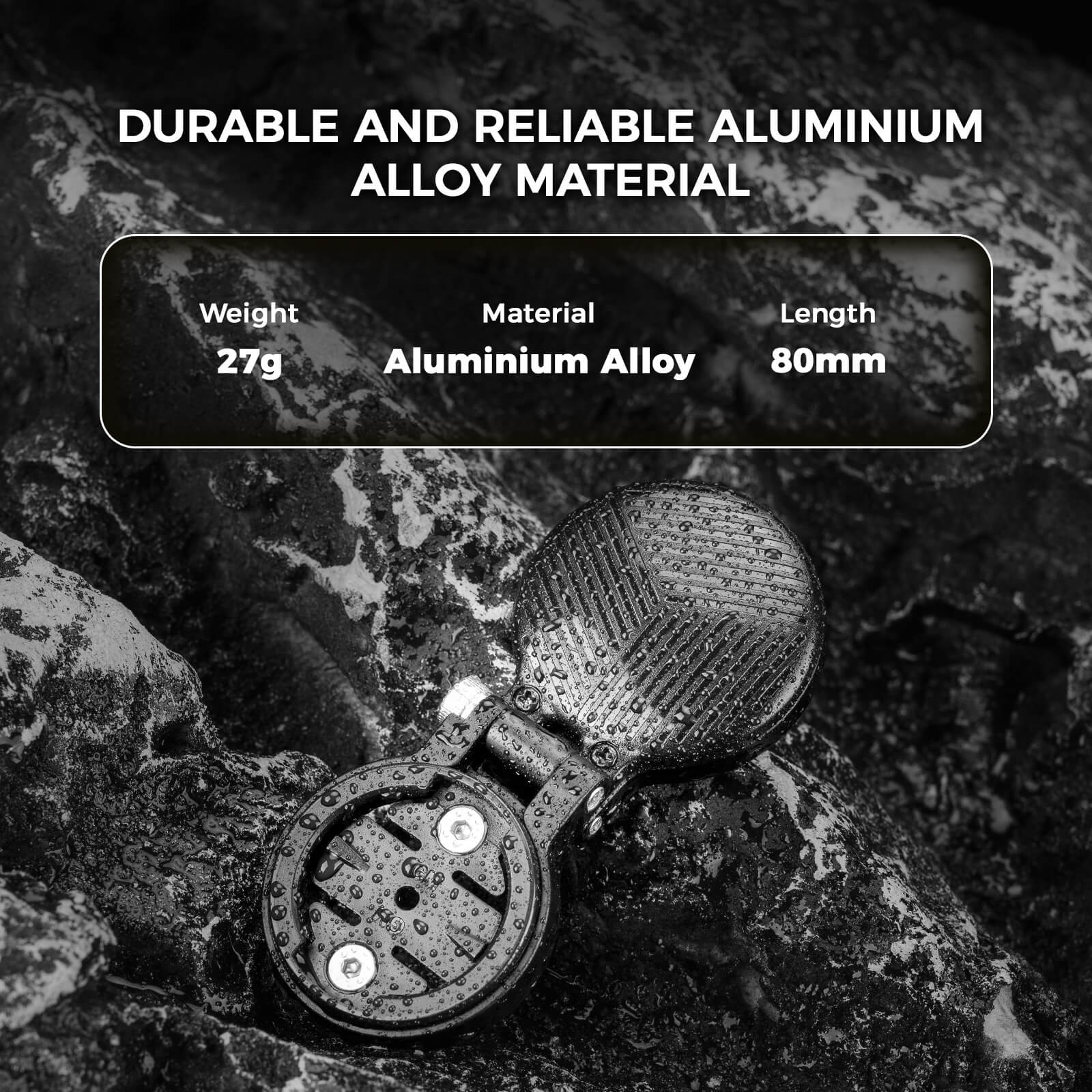 rockbros integrated mount cap wt-2 lightweight aluminium design
