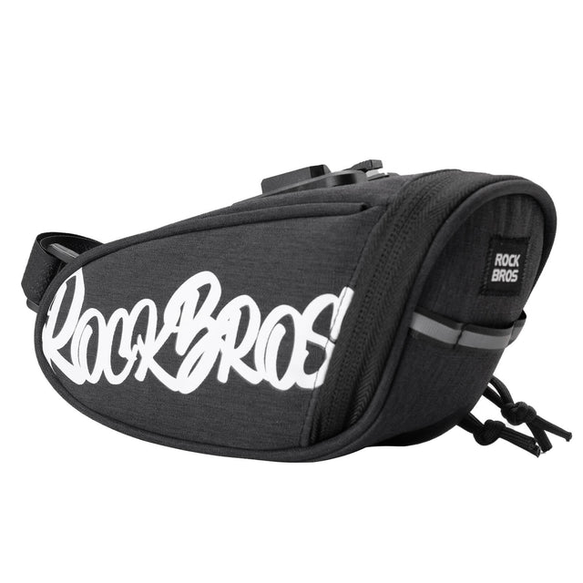rockbros portable flash series bike saddle bag for cycling trips
#color_black