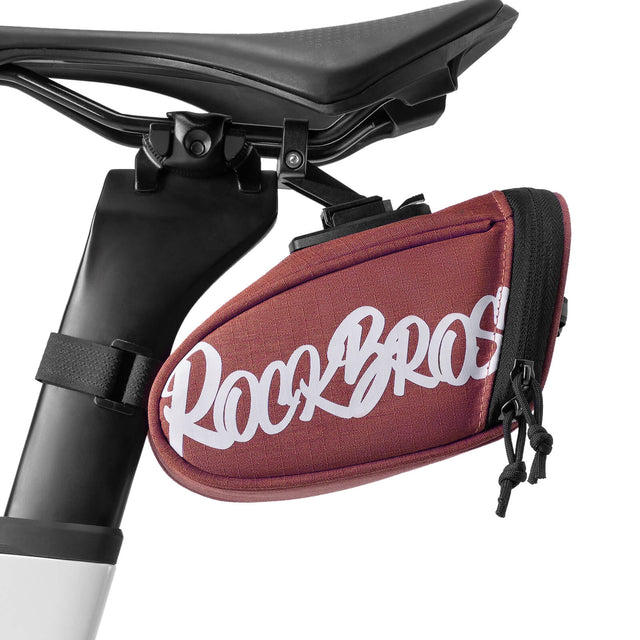 rockbros portable flash series bike saddle bag for cycling trips
#color_red
