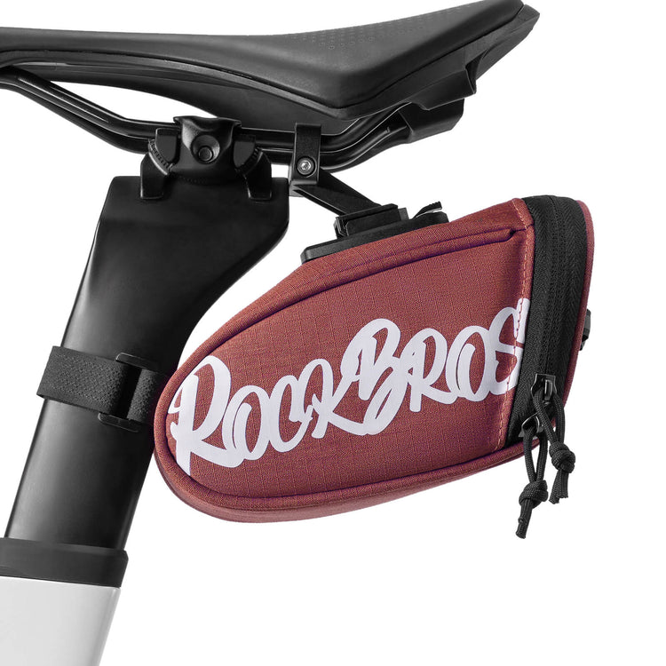 rockbros portable flash series bike saddle bag for cycling trips
#color_red