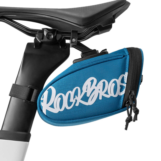 rockbros portable flash series bike saddle bag for cycling trips
#color_blue