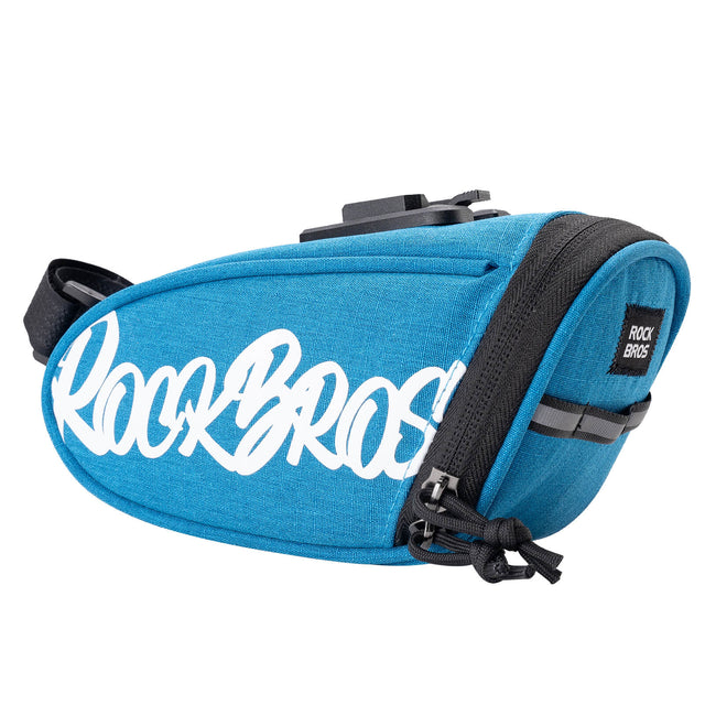 rockbros portable flash series bike saddle bag for cycling trips
#color_blue