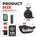 rockbros portable flash series bike saddle bag for cycling trips
#color_red