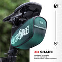rockbros portable flash series bike saddle bag for cycling trips
#color_red
