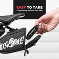 rockbros portable flash series bike saddle bag for cycling trips
#color_red